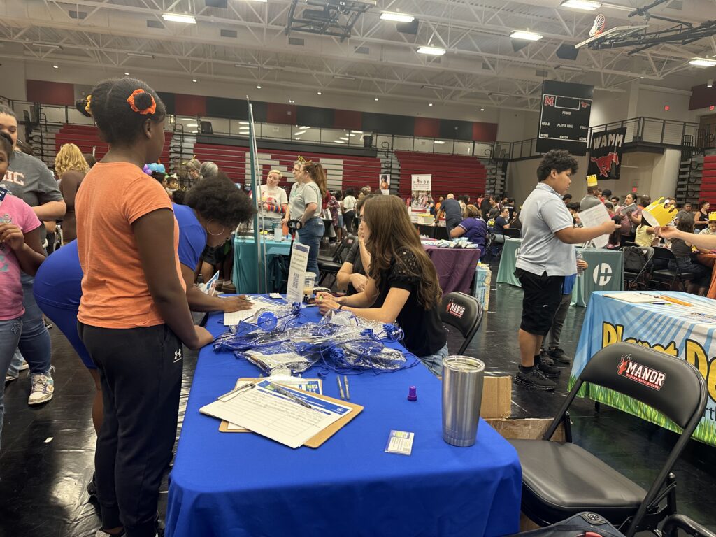 The 290 Extension Project team meets with the community at the Manor ISD Back to School Bash on August 8, 2026.